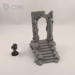 Описание картинки Каменные Фэнтези Руины №2 - комплект из 5 от Terrain Print по цене 800руб | Свободный Рынок Миниатюр - СРМ
