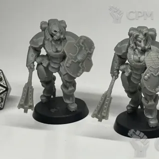 Описание картинки Female Bullgryn от Подземный человек по цене 300руб | Свободный Рынок Миниатюр - СРМ