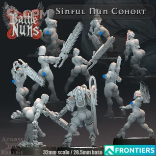 Описание картинки Sinful Nun Cohort NSFW от Бруталити по цене 900руб | Свободный Рынок Миниатюр - СРМ