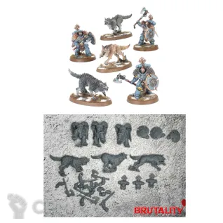 Описание картинки Wolf Guard Headtakers от Бруталити по цене 800руб | Свободный Рынок Миниатюр - СРМ