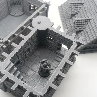 Описание картинки Особняк Губернатора - Фэнтези Террейн от Terrain Print по цене 800руб | Свободный Рынок Миниатюр - СРМ