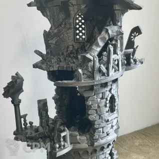 Описание картинки Руины башни чародея от 3D Wargaming по цене 900руб | Свободный Рынок Миниатюр - СРМ