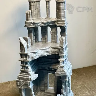 Описание картинки Руины башни Аркенфел от 3D Wargaming по цене 800руб | Свободный Рынок Миниатюр - СРМ