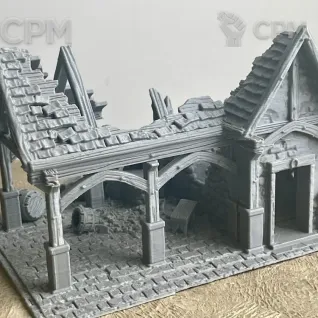 Описание картинки Руины кузницы от 3D Wargaming по цене 600руб | Свободный Рынок Миниатюр - СРМ