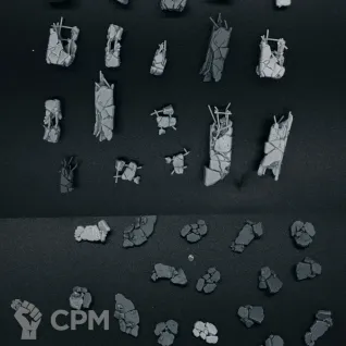 Описание картинки Колонны и куски бетона от Логово Каракатицы  по цене 100руб | Свободный Рынок Миниатюр - СРМ