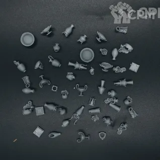 Описание картинки Старая посуда от Логово Каракатицы  по цене 100руб | Свободный Рынок Миниатюр - СРМ