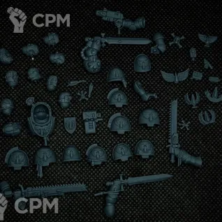 Описание картинки Blood Angels Upgrade Kit от VtorushinAdditiveTec по цене 250руб | Свободный Рынок Миниатюр - СРМ