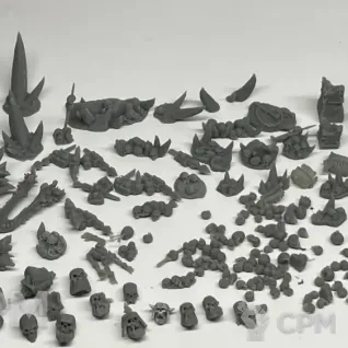 Описание картинки Огромная куча черепов от Подземный человек по цене 300руб | Свободный Рынок Миниатюр - СРМ