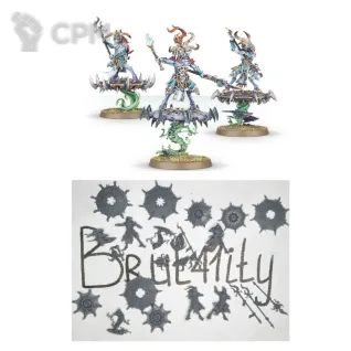 Описание картинки Tzaangor Enlightened 4 шт. от Бруталити по цене 800руб | Свободный Рынок Миниатюр - СРМ