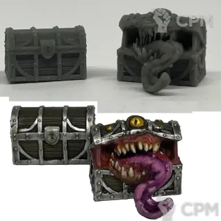 Описание картинки Мимик и сундук от Подземный человек по цене 100руб | Свободный Рынок Миниатюр - СРМ