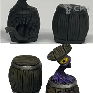 Описание картинки Мимик Бочка от Подземный человек по цене 100руб | Свободный Рынок Миниатюр - СРМ