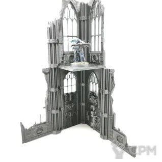 Описание картинки Высокая 2 этажная руина от Rev127 по цене 400руб | Свободный Рынок Миниатюр - СРМ