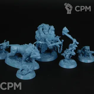 Описание картинки Warhammer Underworlds Beastgrave: Hrothgorn&#039;s Mantrappers (rus) от Asgaroth по цене 400руб | Свободный Рынок Миниатюр - СРМ