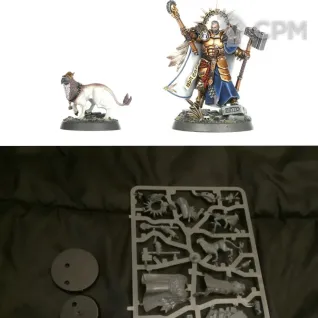 Описание картинки Lord Imperatant with Gryph hound от Svarden по цене 100руб | Свободный Рынок Миниатюр - СРМ