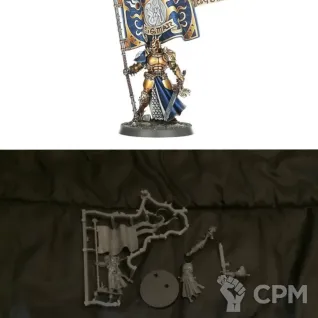 Описание картинки Knight-Vexillor with Banner of Apotheosis от Svarden по цене 100руб | Свободный Рынок Миниатюр - СРМ