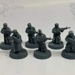 Описание картинки Вальхалльские Ледяные Воины Valhallan Ice Warriors от Подземный человек по цене 250руб | Свободный Рынок Миниатюр - СРМ