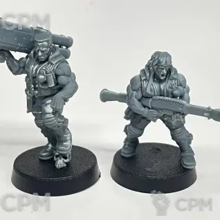 Описание картинки Катачанские ветераны Zorbo and Duke от Подземный человек по цене 100руб | Свободный Рынок Миниатюр - СРМ