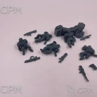 Описание картинки Павшие Бойцы Кадии от Подземный человек по цене 200руб | Свободный Рынок Миниатюр - СРМ