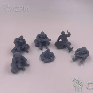 Описание картинки Криговцы на привале от Подземный человек по цене 200руб | Свободный Рынок Миниатюр - СРМ