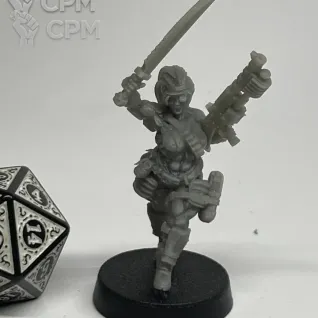 Описание картинки Альтернативный полковник «Железная рука» Стракен женская версия NSFW от Подземный человек по цене 100руб | Свободный Рынок Миниатюр - СРМ