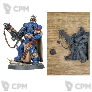 Описание картинки Captain in Gravis Armour with Master-crafted Heavy Bolt Rifle от Brutality по цене 200руб | Свободный Рынок Миниатюр - СРМ