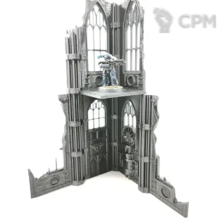 Описание картинки Высокая 2 этажная руина от Rev127 по цене 400руб | Свободный Рынок Миниатюр - СРМ