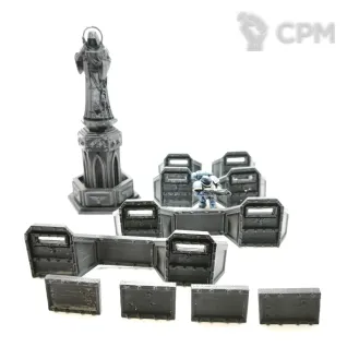 Описание картинки Статуя + aegis defence line от Rev127 по цене 400руб | Свободный Рынок Миниатюр - СРМ