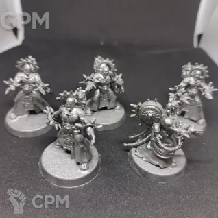 Описание картинки Corpuscarii Electro-priests от NePredaval по цене 100руб | Свободный Рынок Миниатюр - СРМ