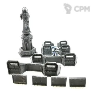 Описание картинки Статуя + aegis defence line от Rev127 по цене 400руб | Свободный Рынок Миниатюр - СРМ