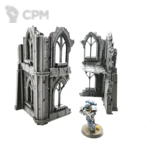 Описание картинки Две 2 этажные руины 40к от Rev127 по цене 400руб | Свободный Рынок Миниатюр - СРМ