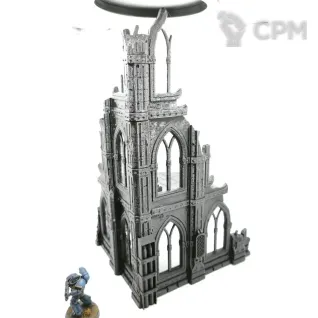 Описание картинки Высокая 3 этажная руина от Rev127 по цене 500руб | Свободный Рынок Миниатюр - СРМ