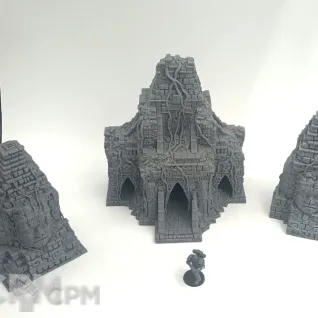 Описание картинки Древний Храм и Монументы - Фэнтези Террейн, New Eden от Terrain Print по цене 100руб | Свободный Рынок Миниатюр - СРМ