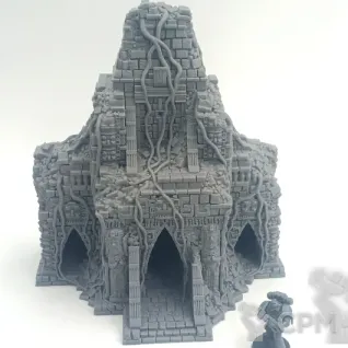 Описание картинки Древний Храм и Монументы - Фэнтези Террейн, New Eden от Terrain Print по цене 100руб | Свободный Рынок Миниатюр - СРМ