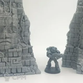 Описание картинки Древний Храм и Монументы - Фэнтези Террейн, New Eden от Terrain Print по цене 100руб | Свободный Рынок Миниатюр - СРМ