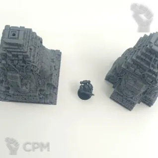 Описание картинки Древний Храм и Монументы - Фэнтези Террейн, New Eden от Terrain Print по цене 100руб | Свободный Рынок Миниатюр - СРМ