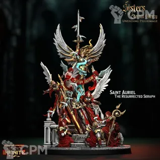 Описание картинки Saint Auriel The Ressurected Seraph от Бруталити по цене 800руб | Свободный Рынок Миниатюр - СРМ