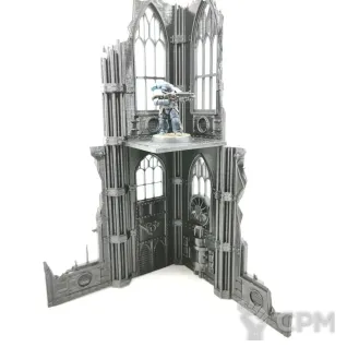 Описание картинки Высокая 2 этажная руина от Rev127 по цене 400руб | Свободный Рынок Миниатюр - СРМ