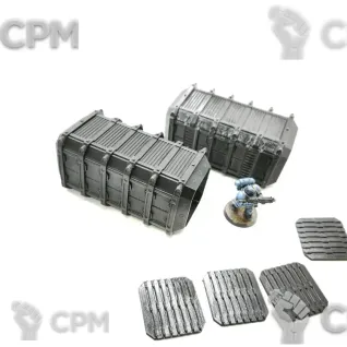 Описание картинки 2 контейнера (с открывающимися дверями) от Rev127 по цене 400руб | Свободный Рынок Миниатюр - СРМ