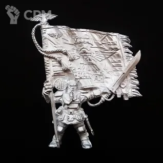 Описание картинки Warhammer 40000 Astra Militarium Sergeant Kell Metal от FULL METAL по цене 250руб | Свободный Рынок Миниатюр - СРМ