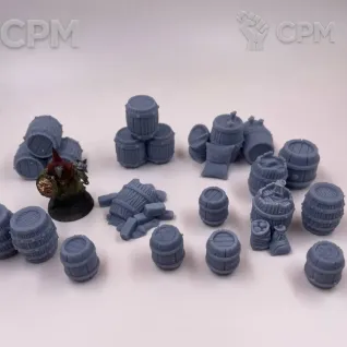 Описание картинки Фентази бочки от Подземный человек по цене 300руб | Свободный Рынок Миниатюр - СРМ