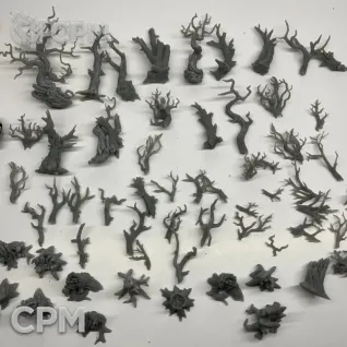 Описание картинки Мертвый лес, деревья, ветки, пни от Подземный человек по цене 300руб | Свободный Рынок Миниатюр - СРМ