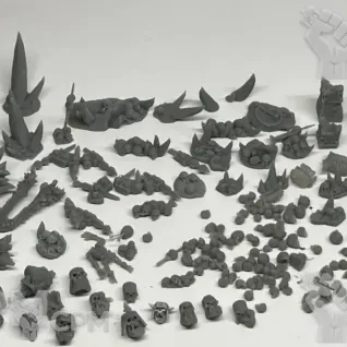 Описание картинки Огромная куча черепов от Подземный человек по цене 300руб | Свободный Рынок Миниатюр - СРМ