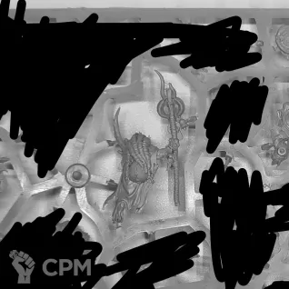 Описание картинки Shaman Foulhoof от Московская Литейка  по цене 100руб | Свободный Рынок Миниатюр - СРМ