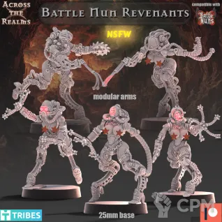 Описание картинки Battle Nun Revenants NSFW от Бруталити по цене 600руб | Свободный Рынок Миниатюр - СРМ