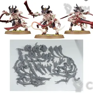 Описание картинки Tyranid Warriors X3 от 3D Mechanicus по цене 450руб | Свободный Рынок Миниатюр - СРМ