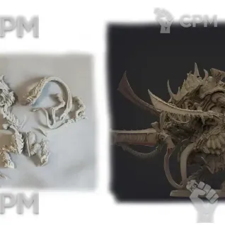 Описание картинки Hive Tyrant от 3D Mechanicus по цене 450руб | Свободный Рынок Миниатюр - СРМ