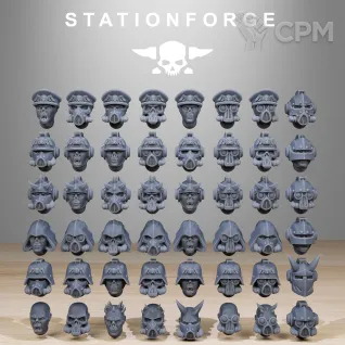 Описание картинки + Corrupted Guard Infantry Builder Kit + от WastelandMiniatures по цене 1 000руб | Свободный Рынок Миниатюр - СРМ