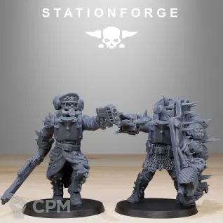 Описание картинки + Corrupted Guard Infantry Builder Kit + от WastelandMiniatures по цене 1 000руб | Свободный Рынок Миниатюр - СРМ