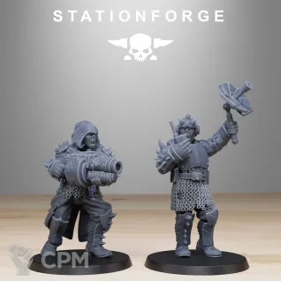 Описание картинки + Corrupted Guard Infantry Builder Kit + от WastelandMiniatures по цене 1 000руб | Свободный Рынок Миниатюр - СРМ