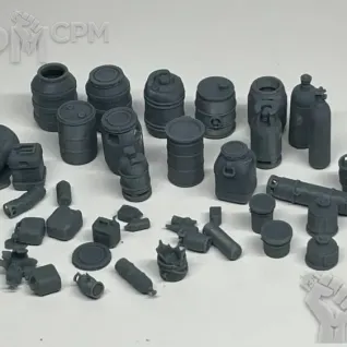 Описание картинки Пластиковые бочки и канистры от Подземный человек по цене 200руб | Свободный Рынок Миниатюр - СРМ